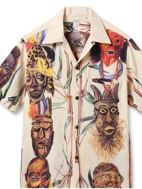 Men's Sun Surf Special Edition "Battle Mask" Hawaiian Shirt